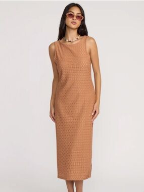 brown square neck midi dress Lisbon | Brown Maternity Square Neck Ruched Midi Dress